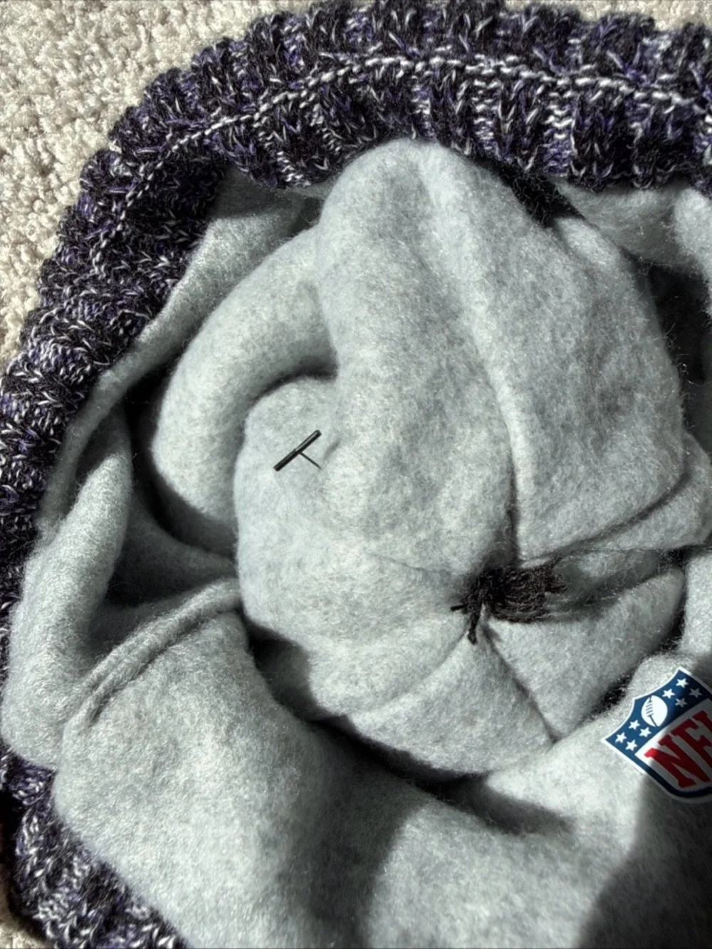 NWOT New Era Baltimore Ravens Knit Hat Pom 2018 Season Field‎ Issued